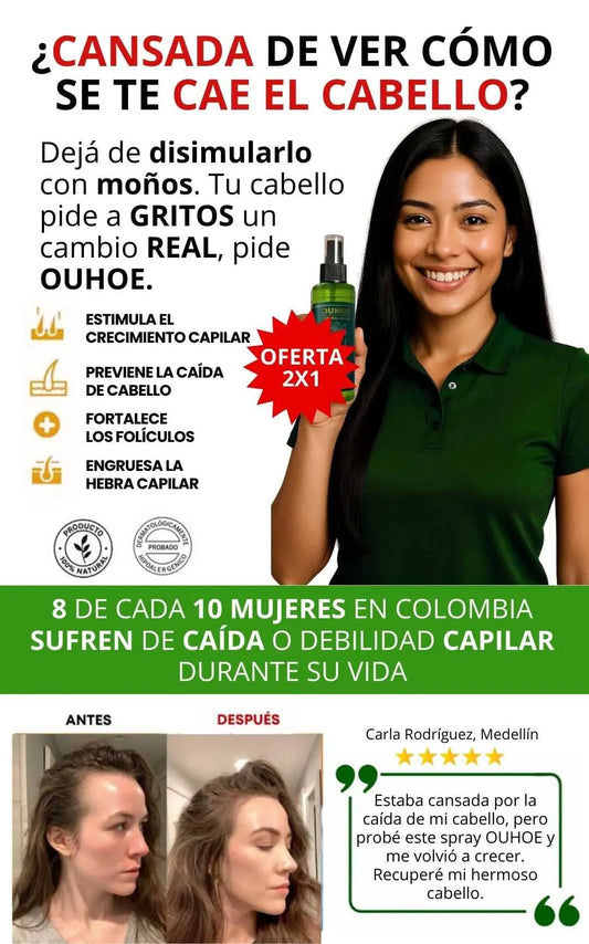 ELIXIR OUHOE®- Crecimiento capilar