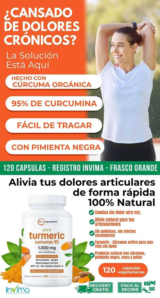 Turmeric ® Cúrcuma alivia dolores